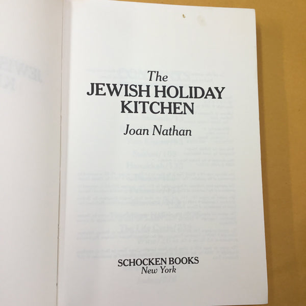 The Jewish Holiday Kitchen