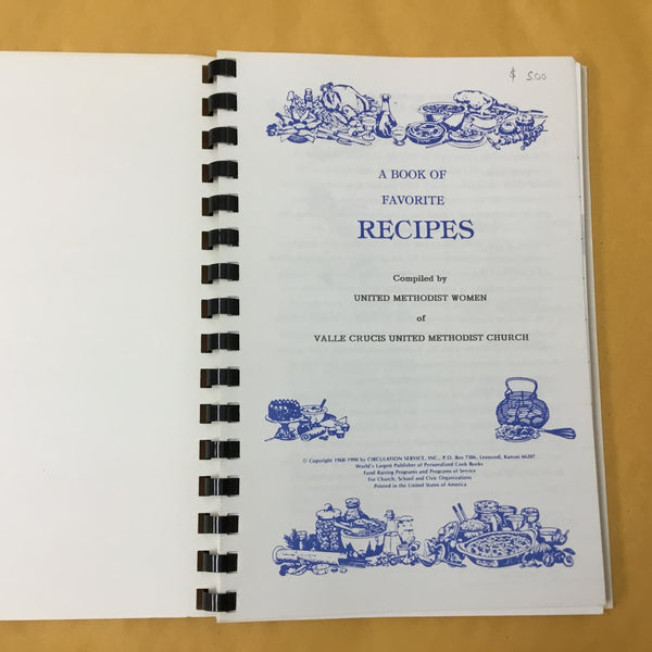 A Book of Favorite Recipes (Valle Crucis United Methodist Church Cookbook)