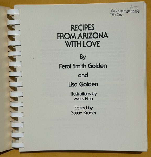 Recipes from Arizona with love. Arizona