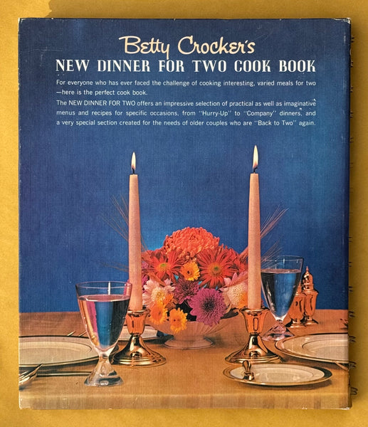 Betty Crocker's New Dinner for Two Cook Book