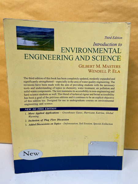 Introduction to Environmental Engineering and Science, 3rd Ed.