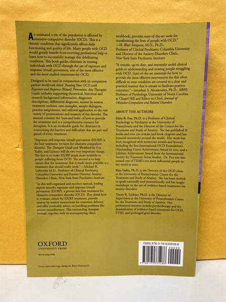 Exposure and Response (Ritual) Prevention for Obsessive-Compulsive Disorder