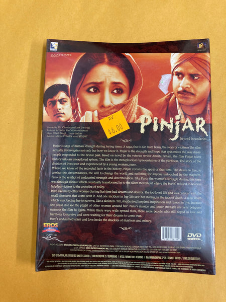 Pinjar: Beyond Boundaries DVD, Sealed 2003 Indian Film