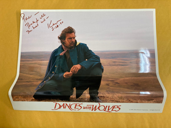 Dances With Wolves Limited Collector's Edition VHS, Signed by Kevin Costner