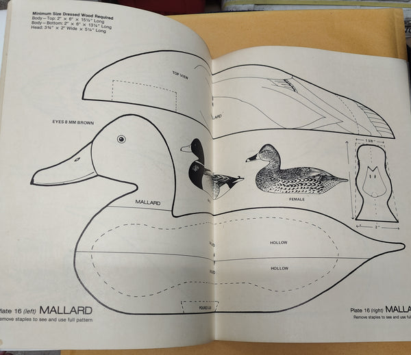 Carving Duck Decoys, With Full-Size Templates for Hollow Construction