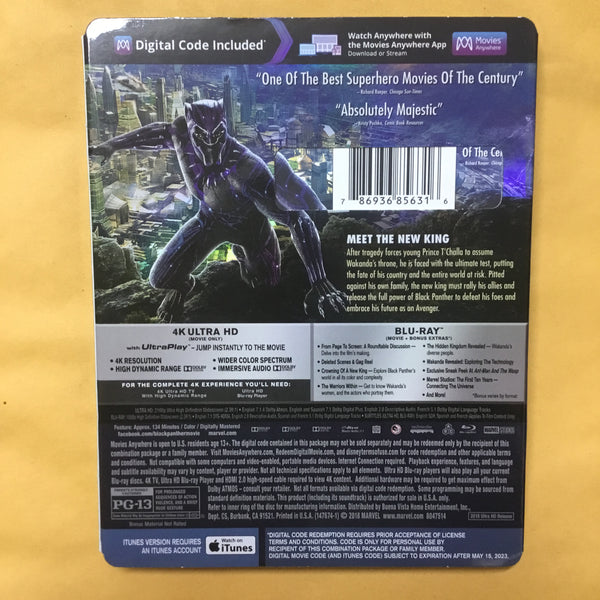 Black Panther (4K Ultra + Blu Ray Edition)