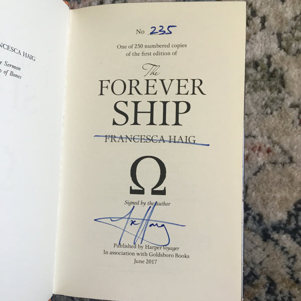 The Forever Ship (Fire Sermon #3; Signed Numbered Edition)