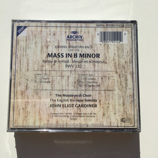 Johann Sebastian Bach 'Mass in B Minor' 2-CD set